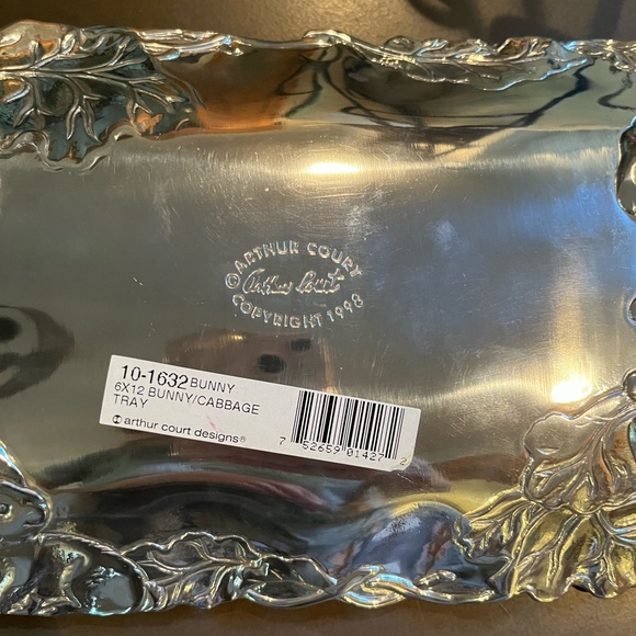 Arthur Court Bunny Tray - Picture 2 of 3